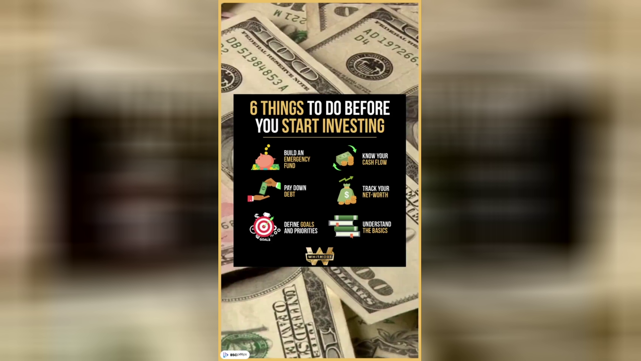 BSCpeeps | 6 things to do before you start investing
